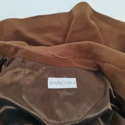 Marcona brauner Mantel - Gr. 42 / 60% Schurwolle, 25% Angora, 15% Polyamid - Bild 2