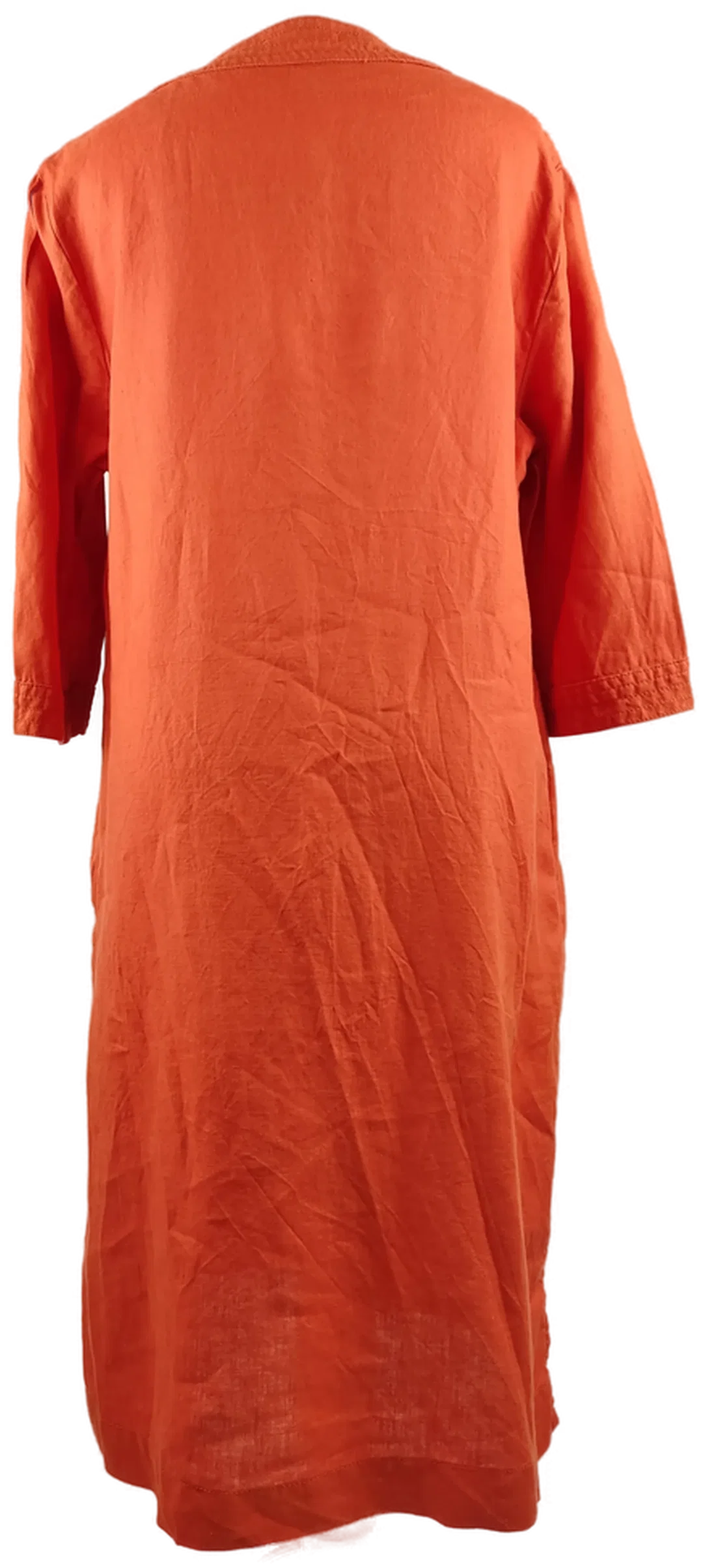 Bonita Midikleid Orange Leinen XXL | Sommerabend-Charme – Bild 3