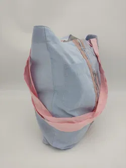 Tragtasche Stoff mehrfarbig + Henkel - Bild 2