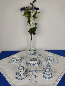 Blue Danube mit Zwiebelmuster Japan Porzellan-Set 6-tlg. | Festliche Stimmung – Vorschau 2