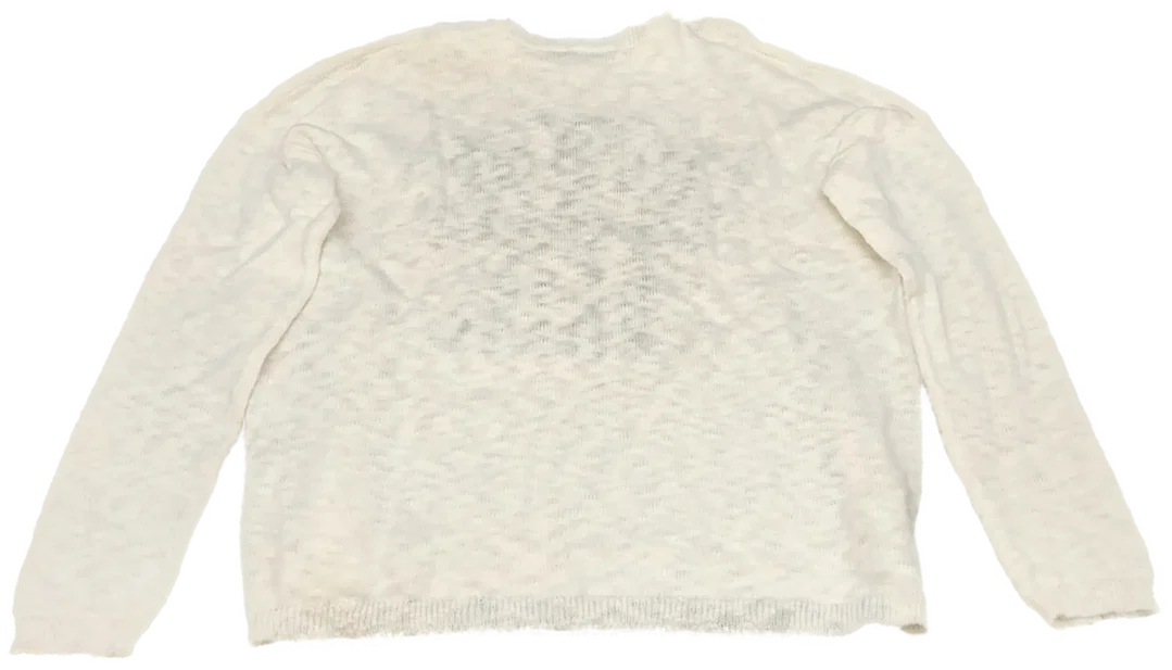 United Colors of Benetton Kinderpullover weiß gemustert Gr. 3XL – Bild 2