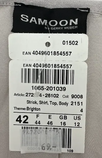 Samoon by Gerry Weber - Damen T-Shirt - Gr. 42 – Bild 4