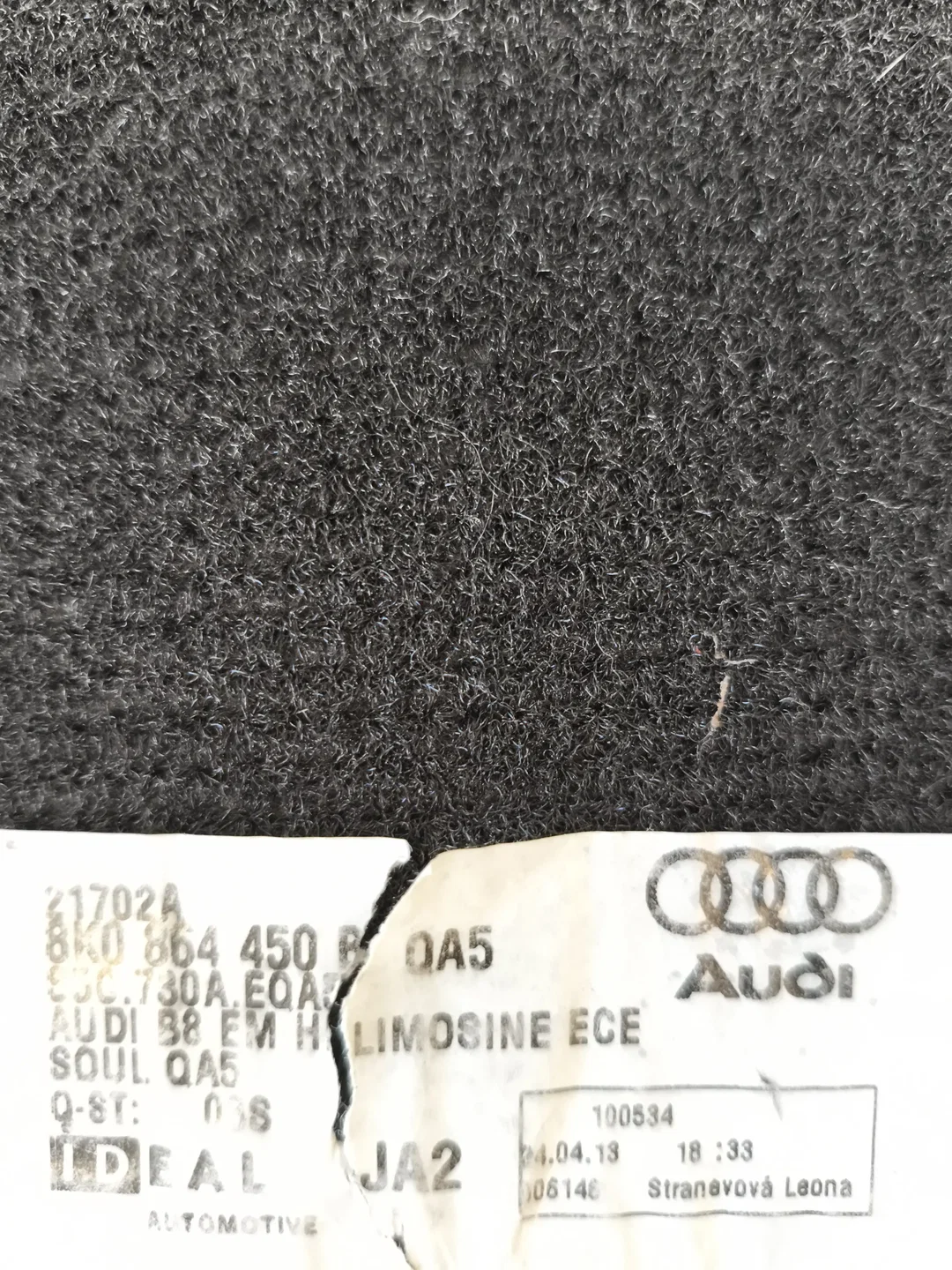 Audi, Fußmatten fürs Auto, Original Audi – Bild 3