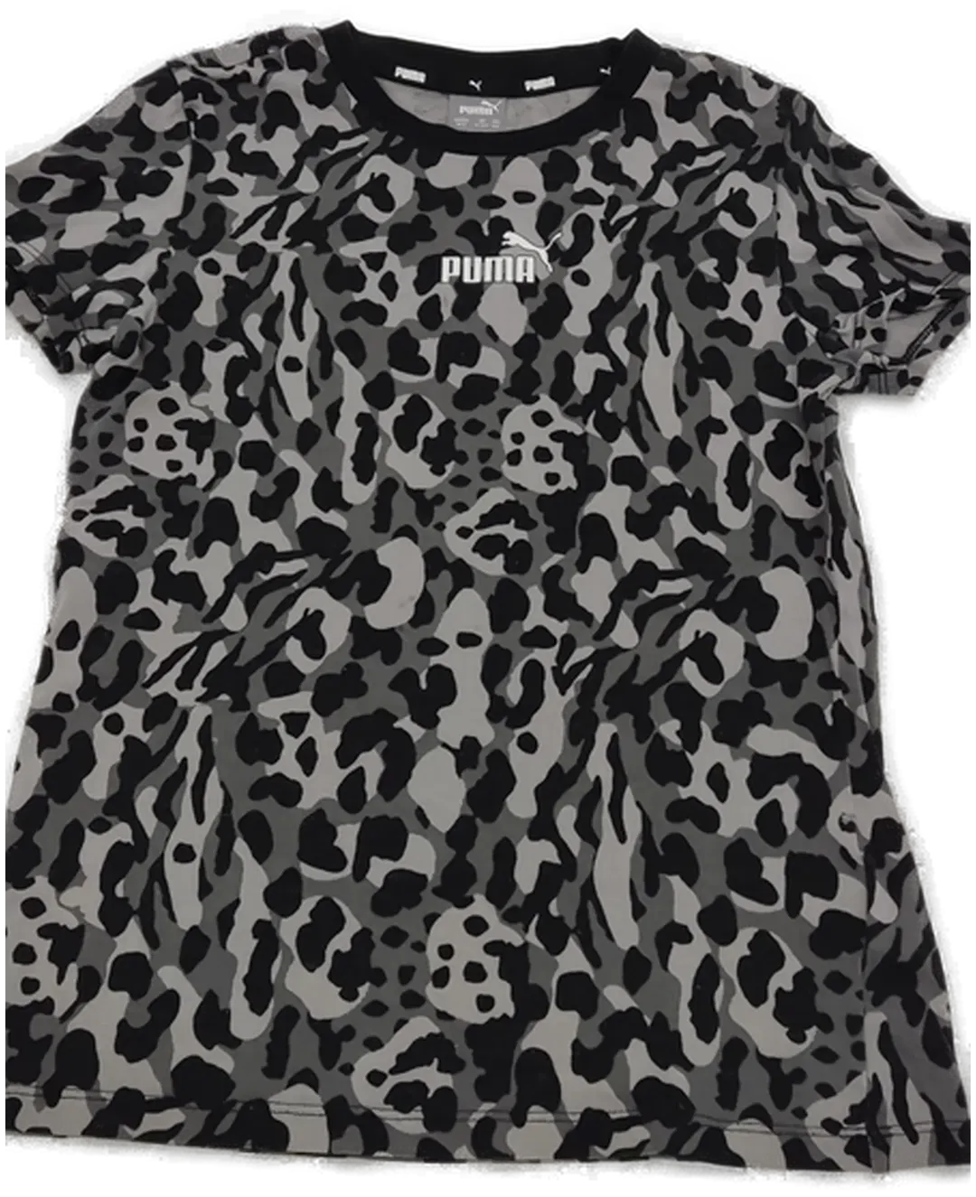 Puma Kinder T-Shirt Grau/Schwarz Gr. 152 - Bild 1