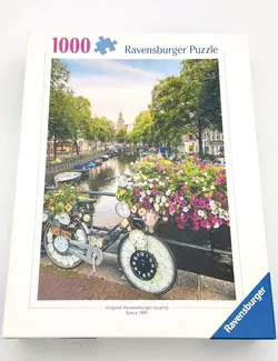 Ravensburger Puzzle 1000 Bicycle and Flowers in Amsterdam - Bild 1