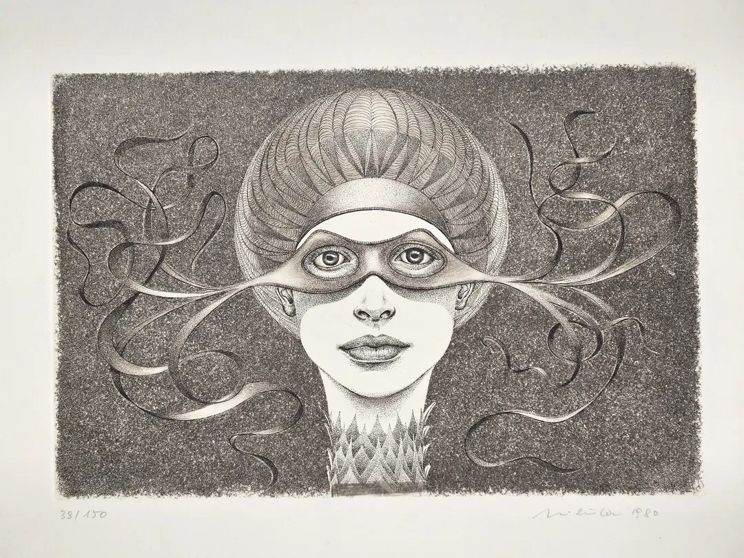 Kurt Mikula - Radierung 1980 - Bild 1