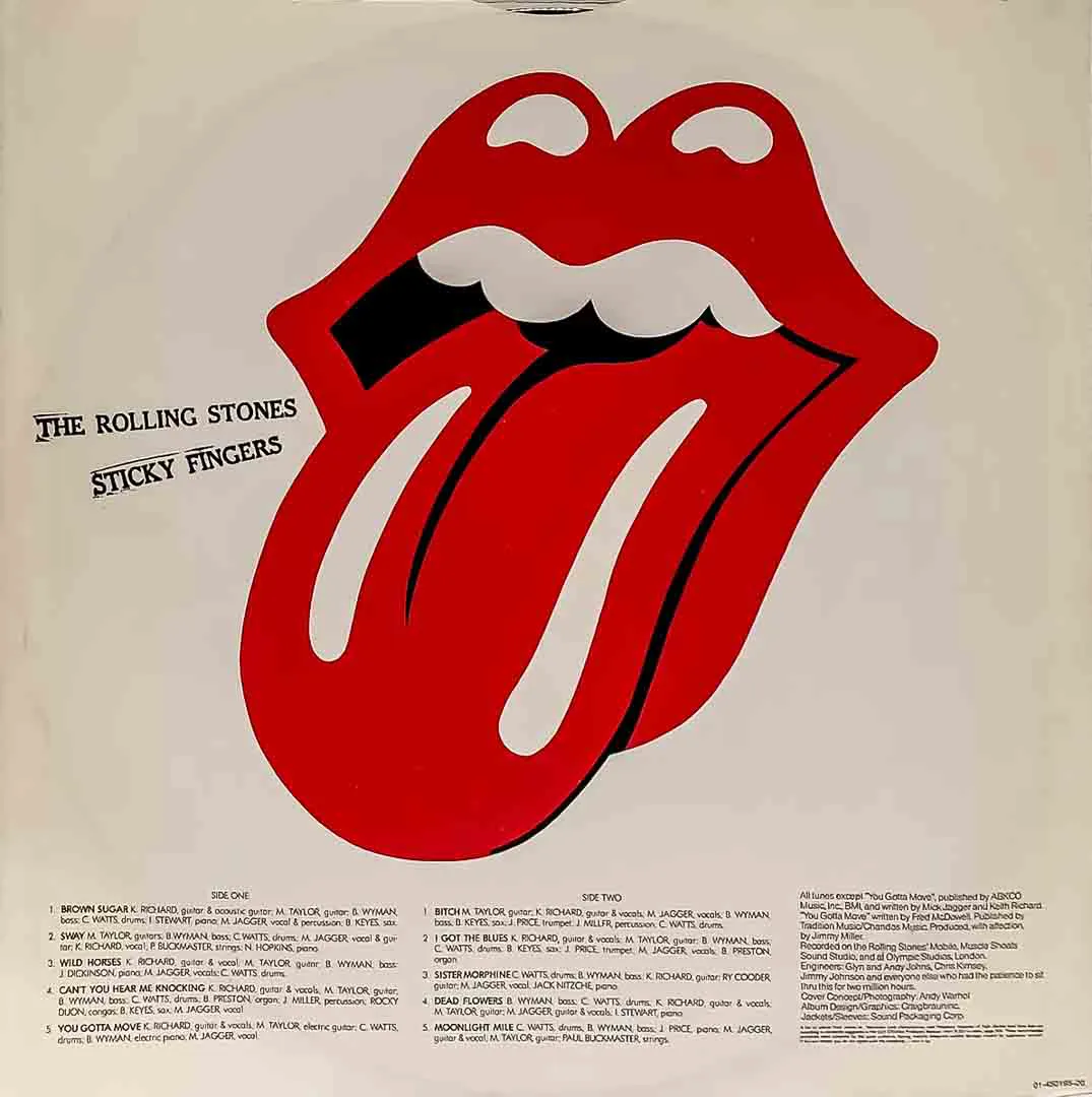 The Rolling Stones – Sticky Fingers LP Vinyl (1971 Klassiker -Re-Release aus den 80ern) – Bild 3
