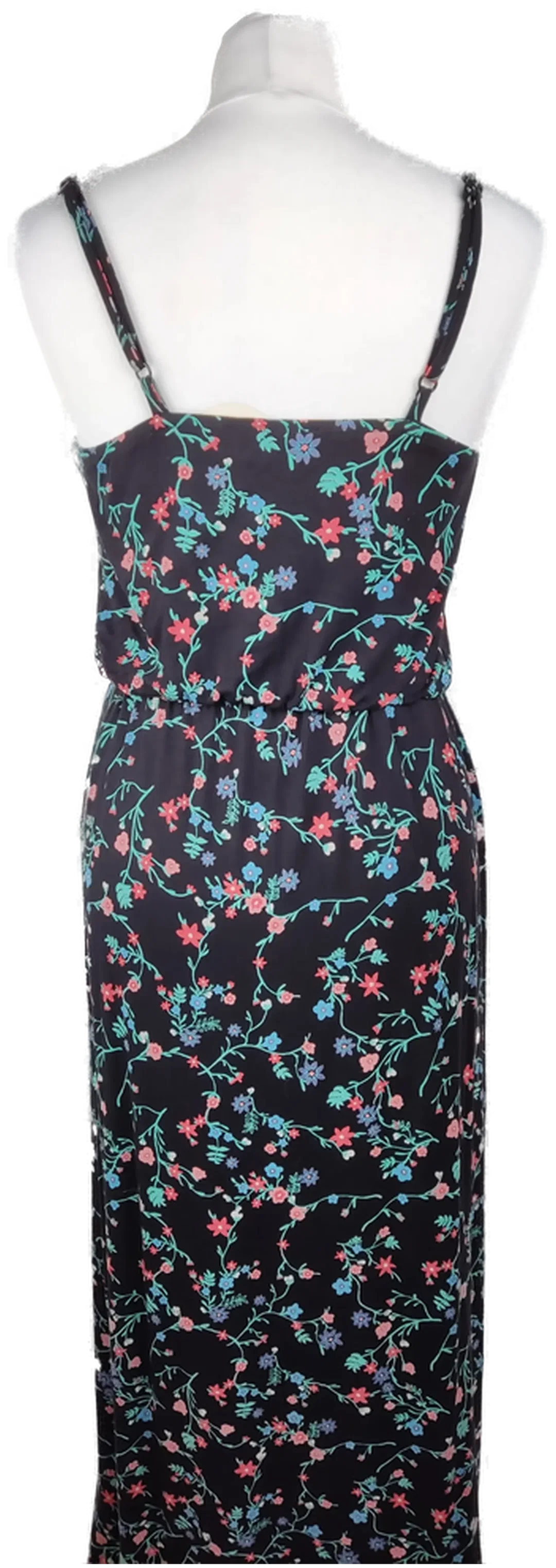 Bonprix Damen-Maxikleid Viskose Dunkelblau Geblümt | Sommerlich – Bild 3