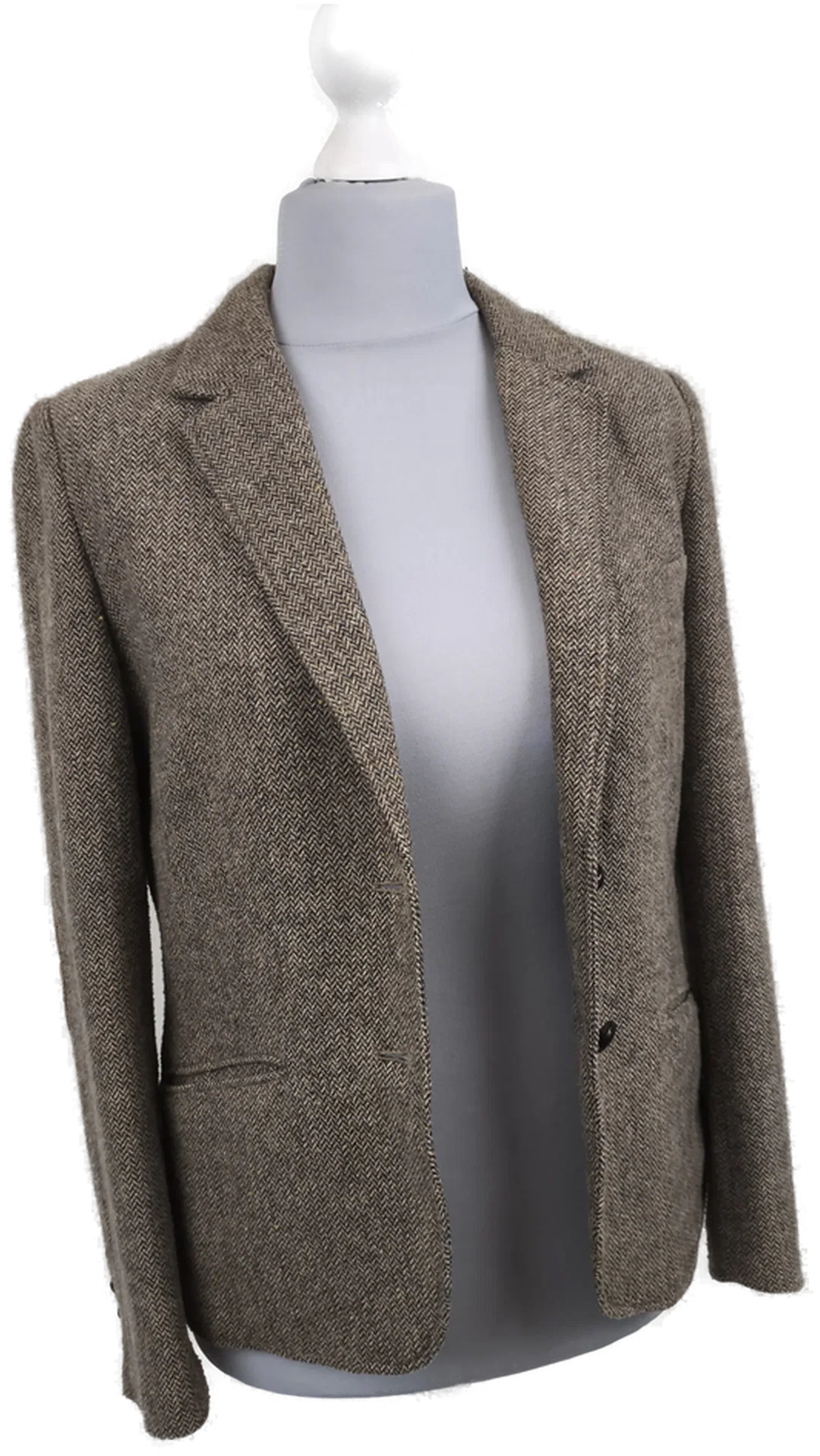 Tweedjacke, Tweedblazer, H&M, Gr. 42, Country Style – Bild 4