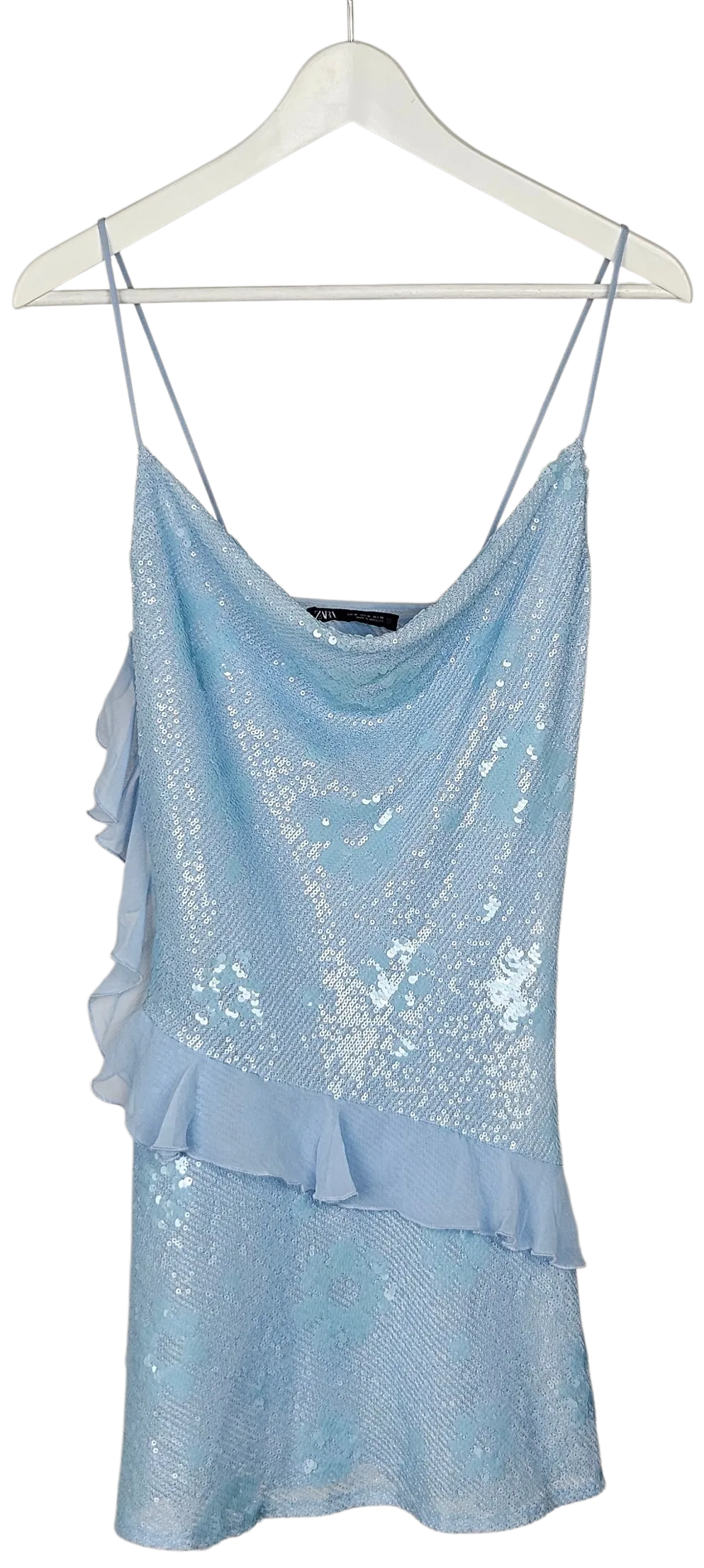 Zara Damen Top, blau - Gr. M  - Bild 1