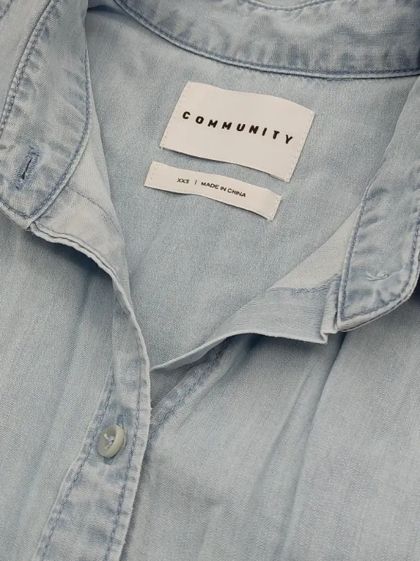 Community Damen Bluse blau - Gr. XXS – Bild 4