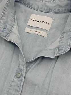 Community Damen Bluse blau - Gr. XXS - Bild 4