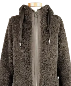 Rino & Pelle Damen Teddyfell Mantel - Gr. XS  - Bild 4