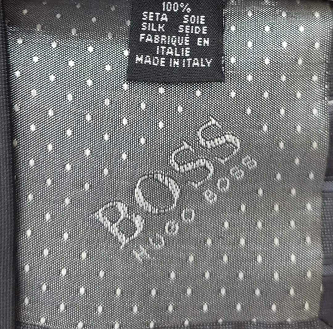 Hugo Boss Herren Seidenkrawatte gestreift – Bild 3