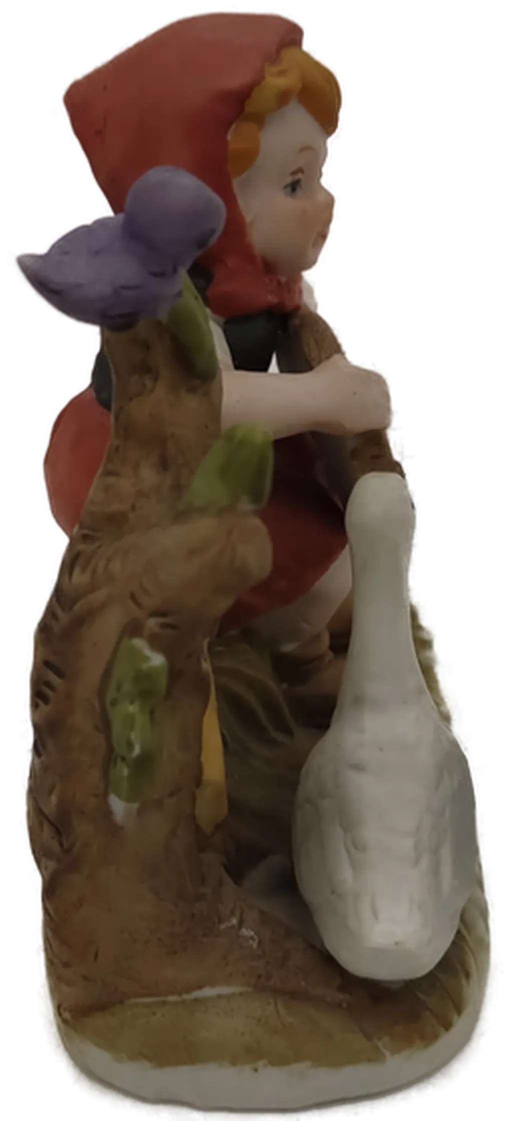 Figuren Mädchen mit Gitarre und Gans im Stil einer Hummel Figur Porzellan/Keramik  – Bild 4