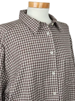 Mauro Aureli Vintage Damen Hemd, kariert - Gr. XXXL / 46 – Vorschau 4