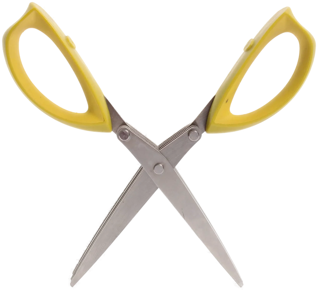 Tchibo Kräuterschere, Edelstahl mit gelben Griffen, 20,5 cm – Bild 4
