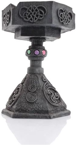 Deko-Set: Mystischer Kelch & Drachen-Sarg aus Massivholz – Gothic Fantasy Stil - Bild 2