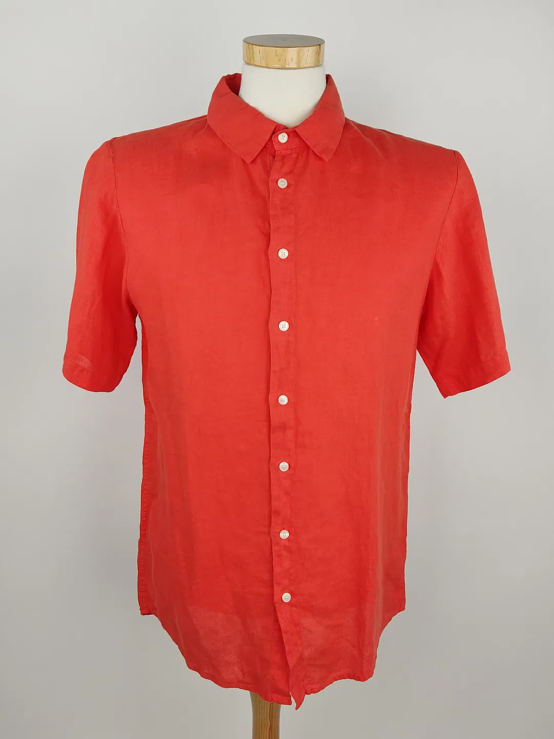 Givn Herren Leinenhemd orange - M / 48 - Bild 1