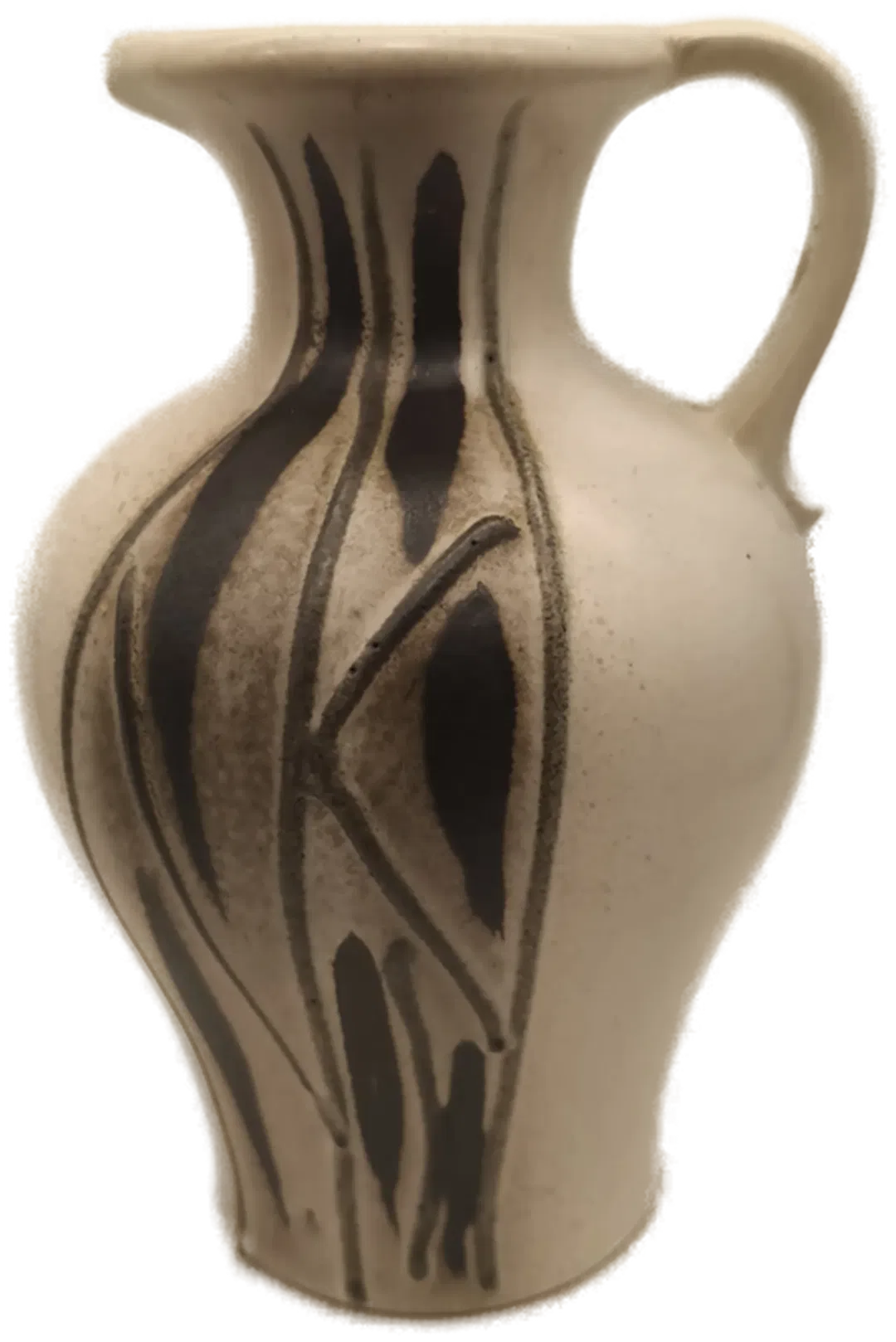 Henkelvase beige/matt, Vintage Midcentury - Bild 4