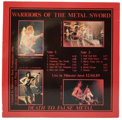 LP Manowar Warriors Of The Metal Sword, Bootleg 12 | Sammlerstück - Bild 2
