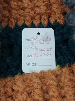 Damen Poncho mit Ärmel bunt ( 50% Alpaka, 50% Merino) - Bild 3