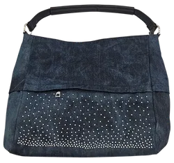 Jeanshandtasche Damen - blau - Bild 3