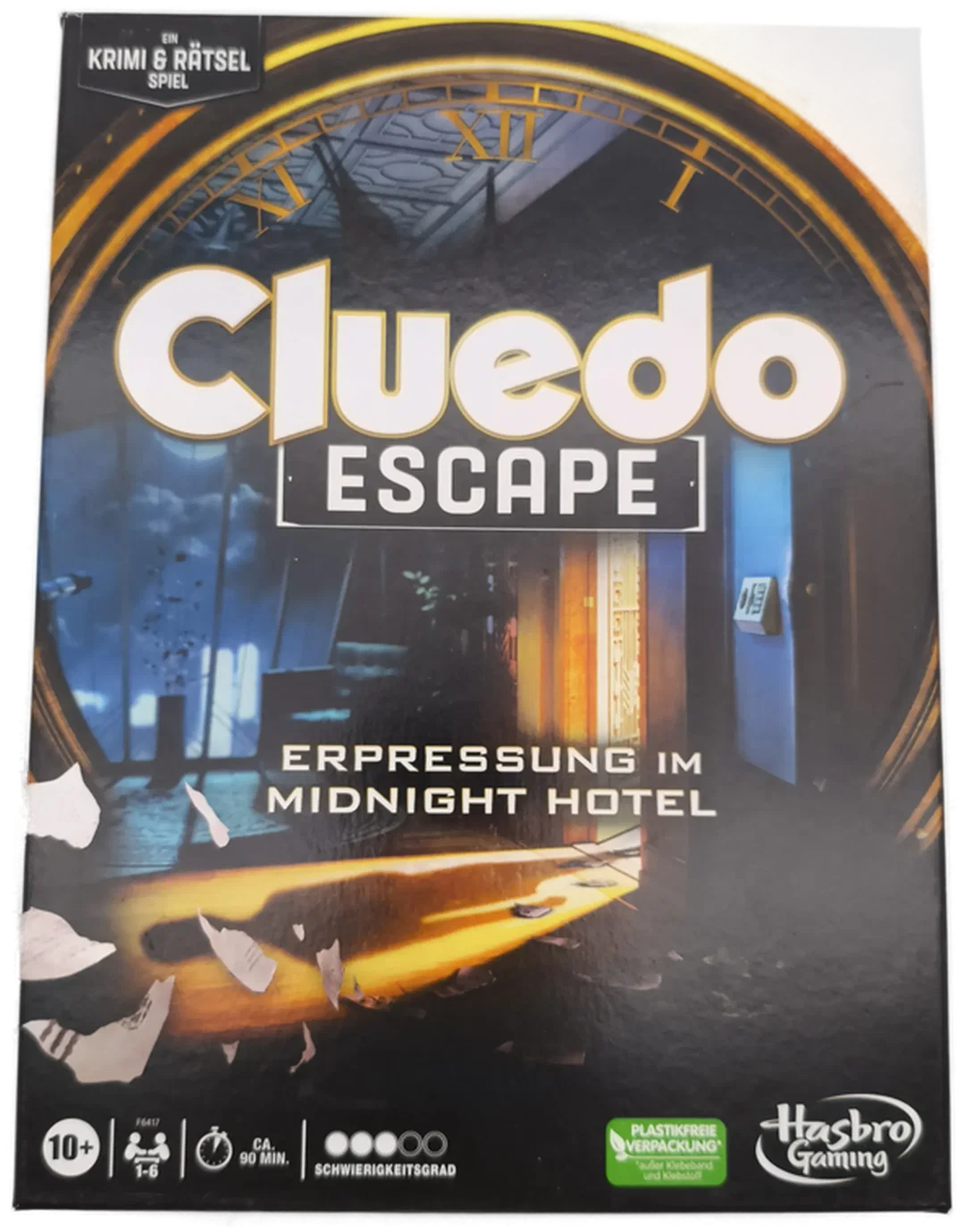 Hasbro, Cluedo Escape, Erpressung im Midnight Hotel, Krimi & Rätsel Spiel – Bild 1