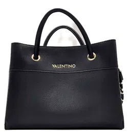  Mario Valentino Handtasche in schwarz mit Logo-Trageriemen - Bild 1