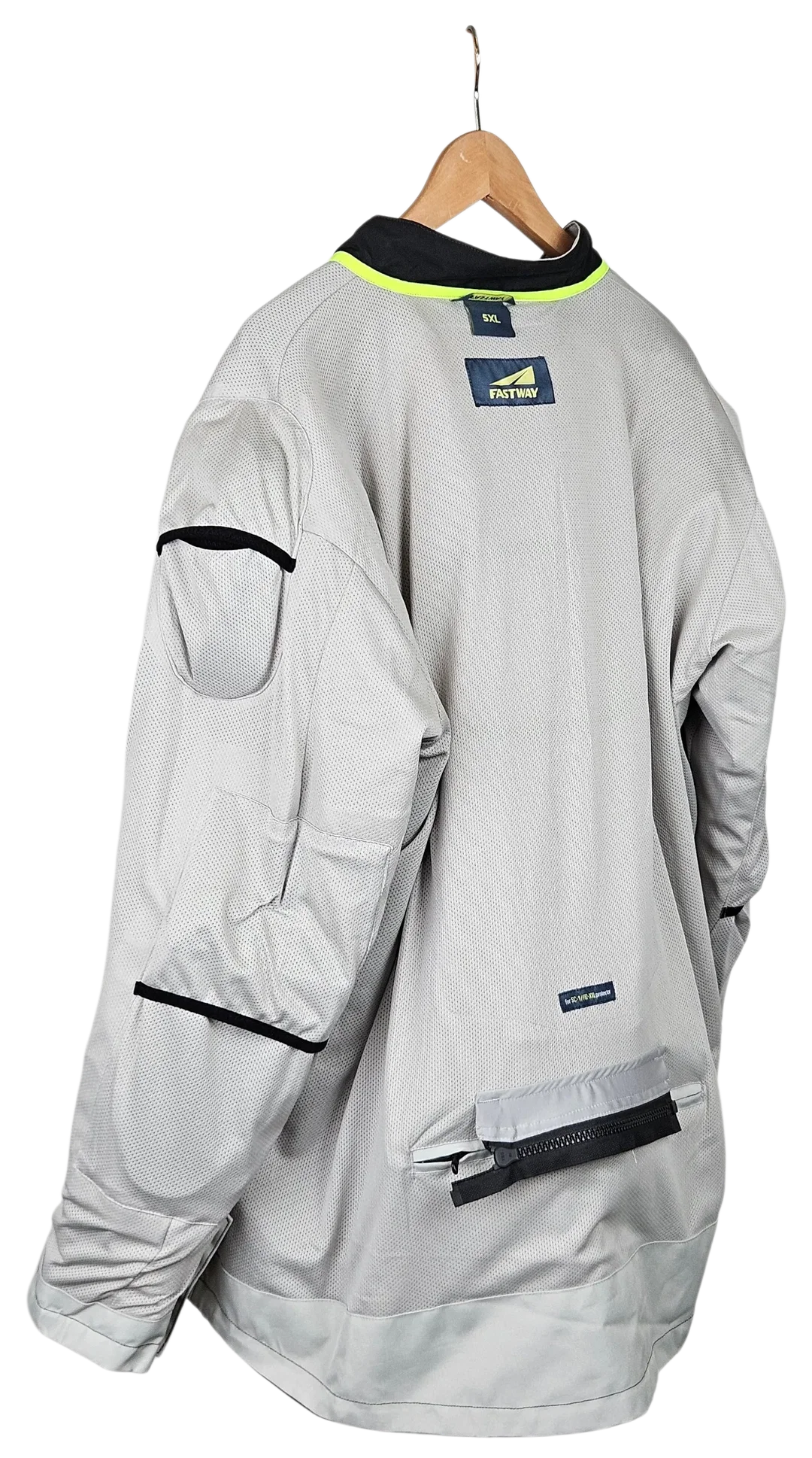 FASTWAY Herren Motorrad Jacke & Hose, schwarz/grau- Gr. 5XL – Bild 6