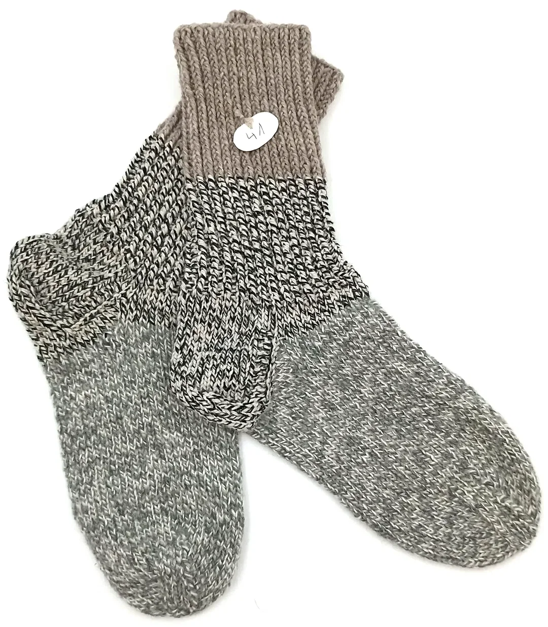 Handgestrickte Wollsocken Gr. 41 - Bild 1