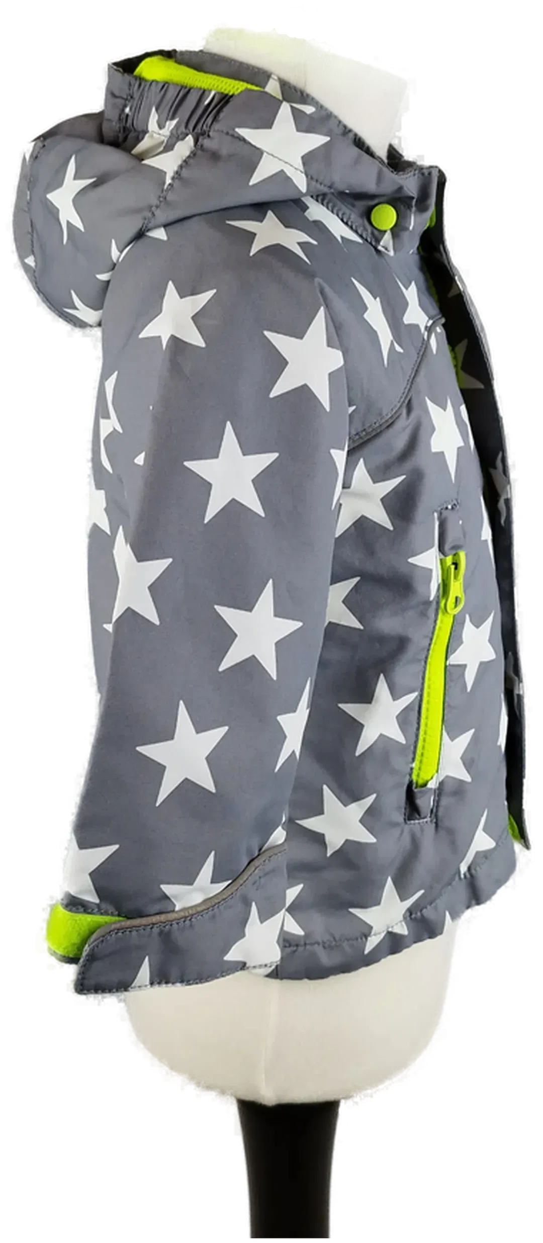 H&M Kinderjacke mit Sternenmuster - Gr. 74cm / 6-9 Monate alt – Bild 4
