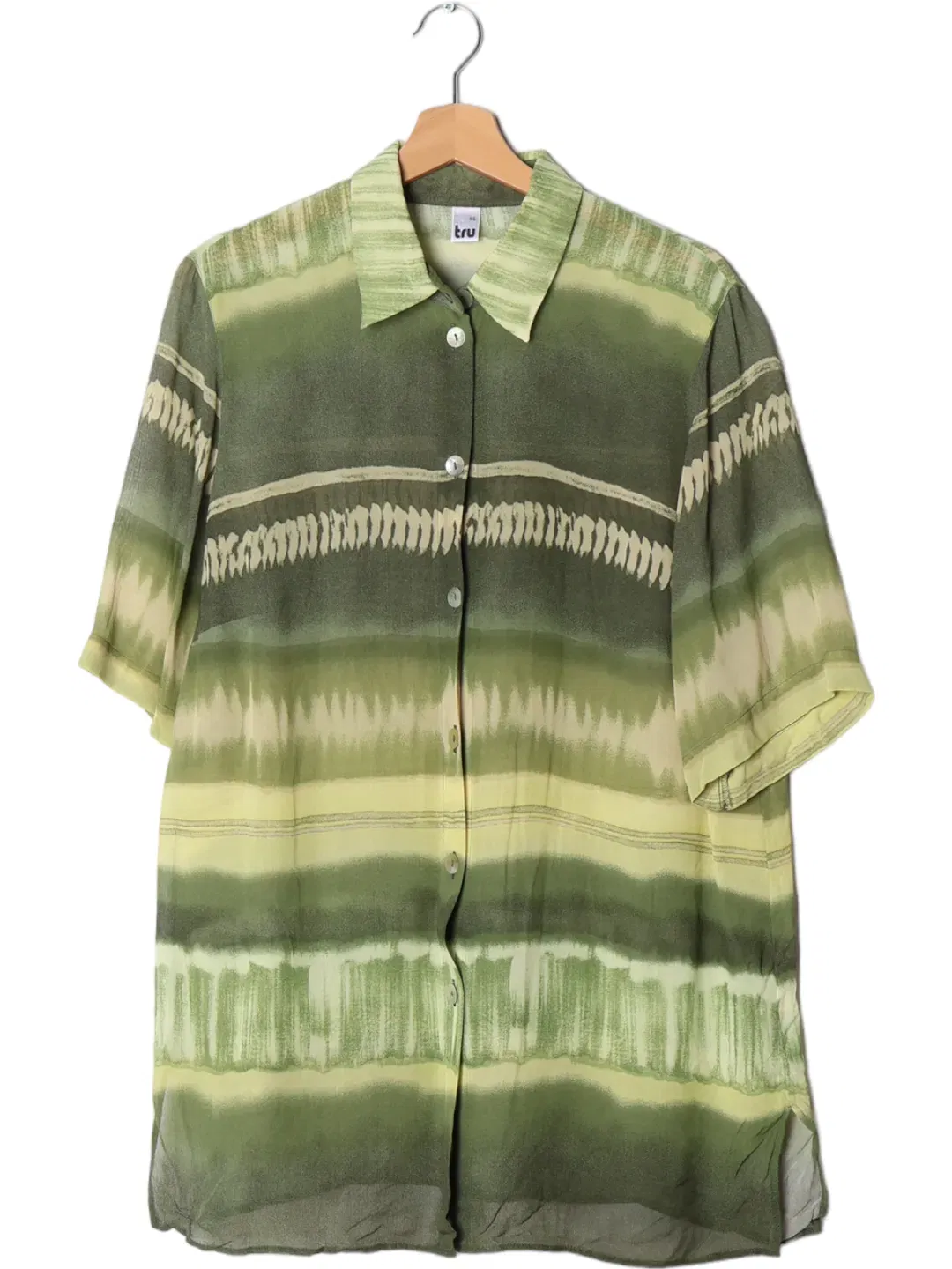 Babäm! - TRU Damen Vintage Mesh Hemd, grün - Gr. XXL  - Bild 1