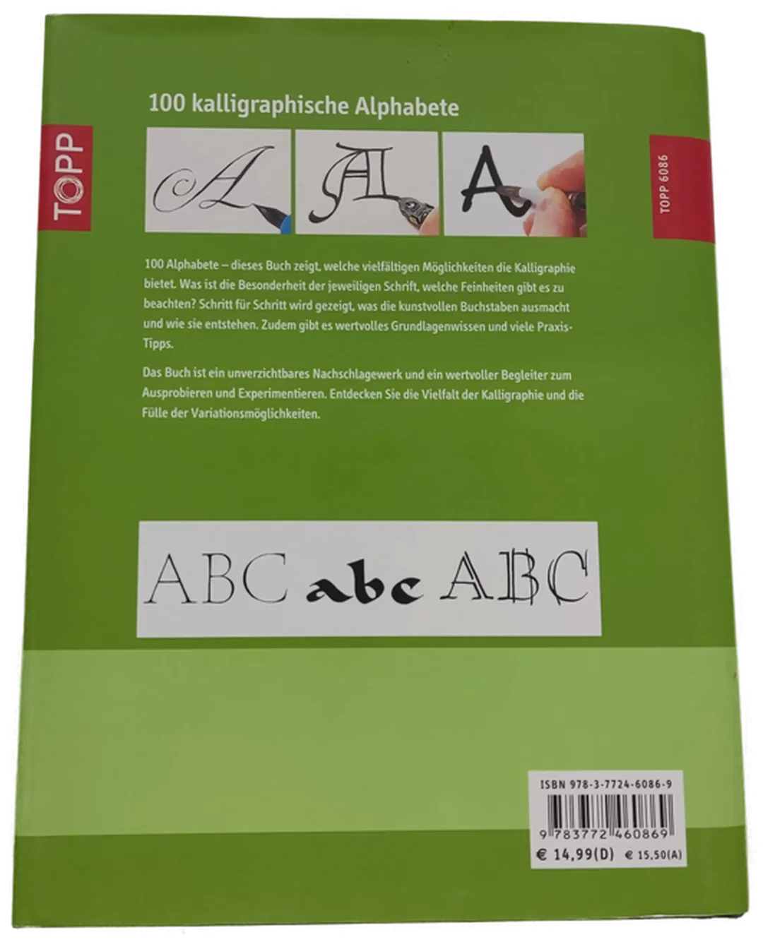 Buch 100 kalligraphische Alphabete von David Harris – Bild 2