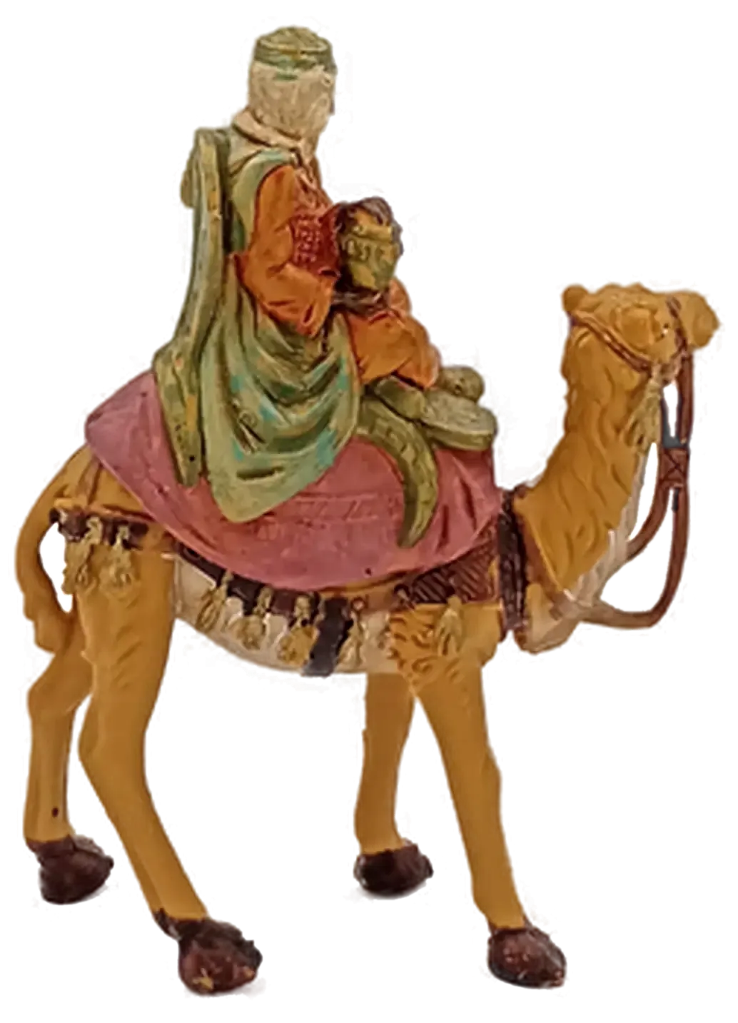 Krippenfigur - Heiliger König auf Kamel – Bild 3