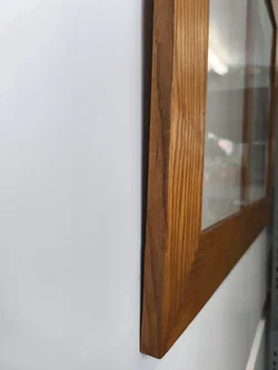 alter Rahmen, 58x43,5cm, Holz + Originalglas, Vintage – Vorschau 2