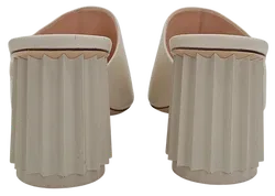 AGL Damen Leder Pantoletten, creme - Gr. 39 - Bild 4