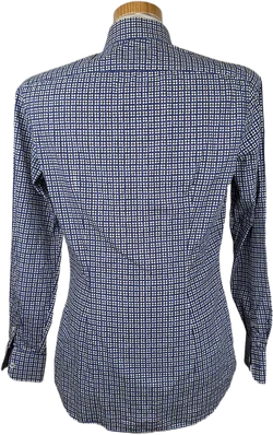 Prada Herrenhemd blau/weiß gemustert Gr. 39