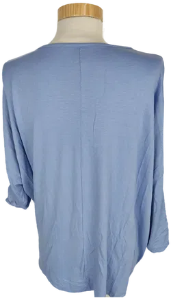 T-Shirt, dreiviertelarm mit Rundhalsausschnitt, hellblau, Größe 44 (geschätzt) - Bild 5