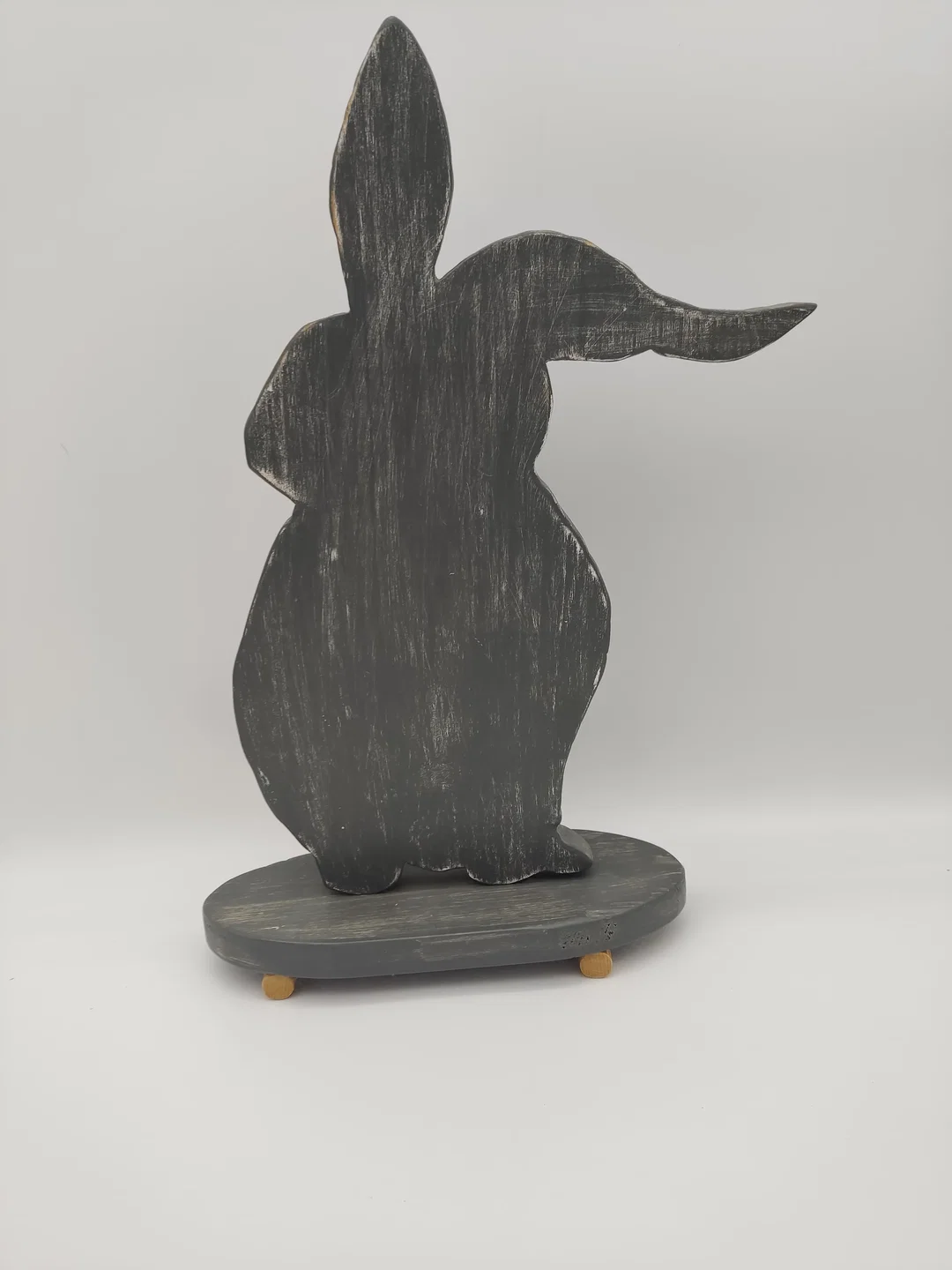 Holz-Osterhasen Schabby Chic – Bild 2