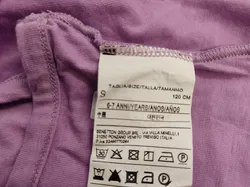 Benetton Kinder Shirt lila Gr. S/6 Jahre - Bild 4