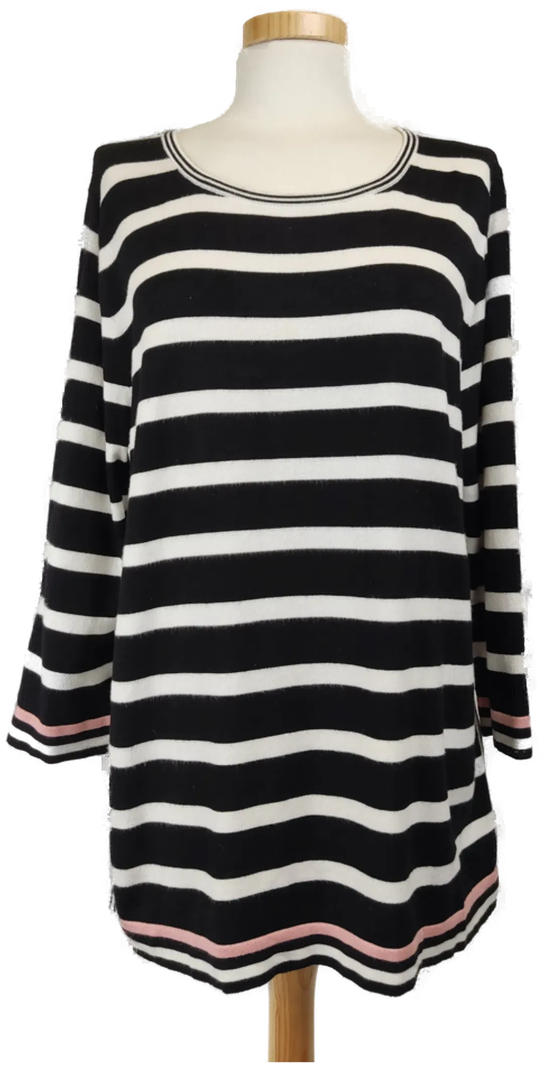 Gerry Weber Damen Pullover schwarz- weiß gestreift- L/ 40 - Bild 1
