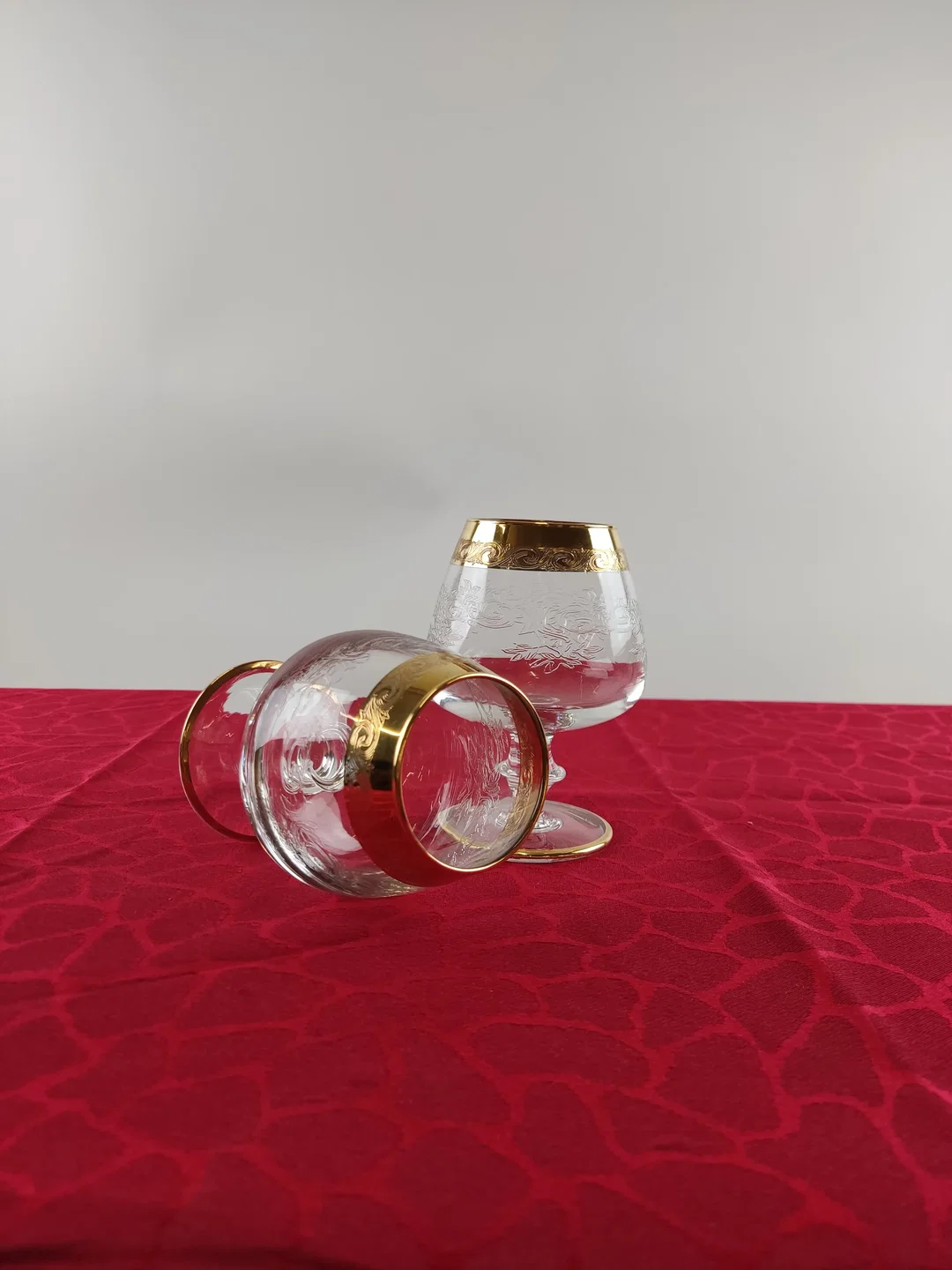Zwei Kristall  Cognacschwenker  – Bild 2