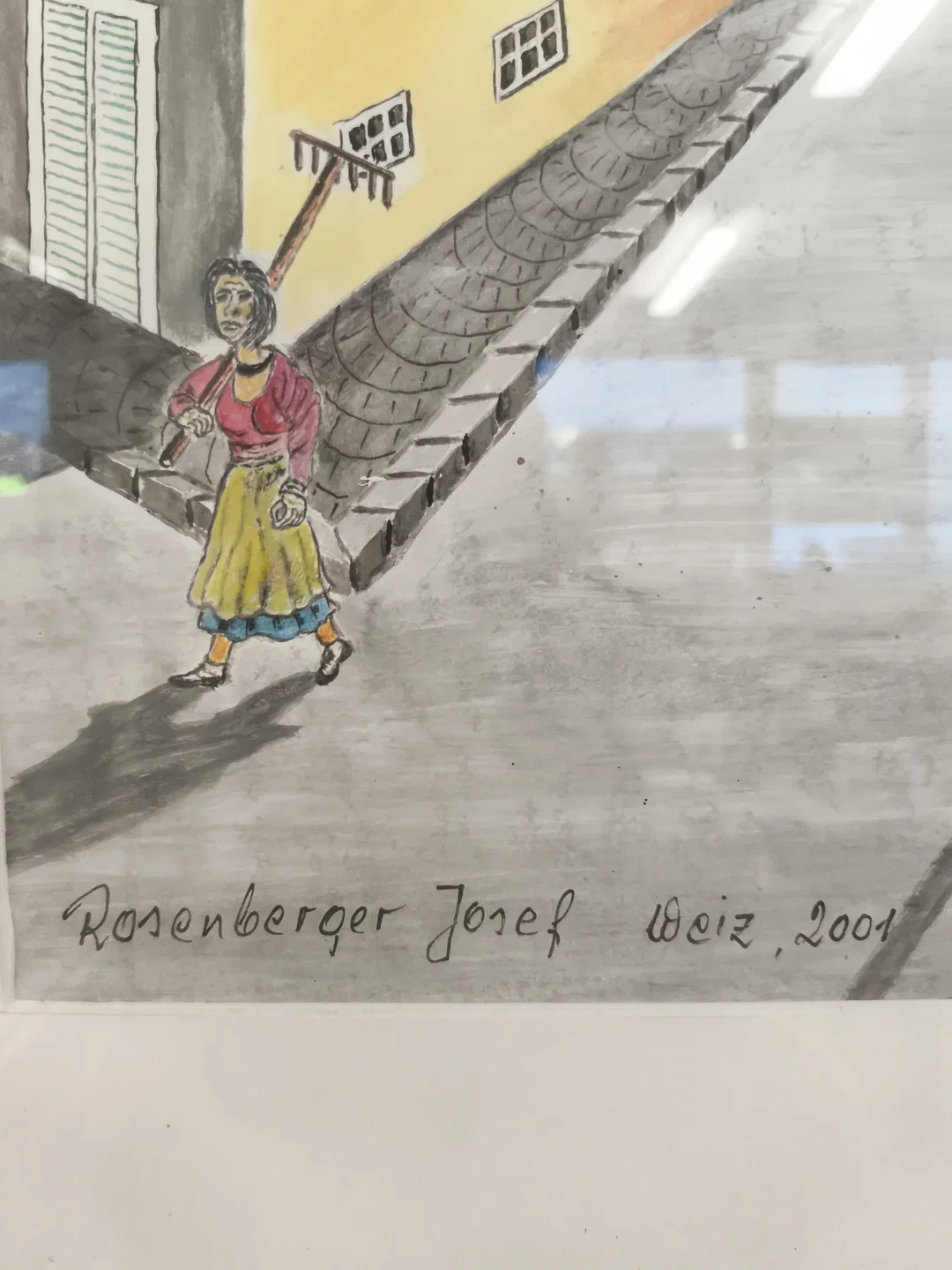 Josef Rosenberger 2001, historische Ortsansicht, gerahmt – Bild 4