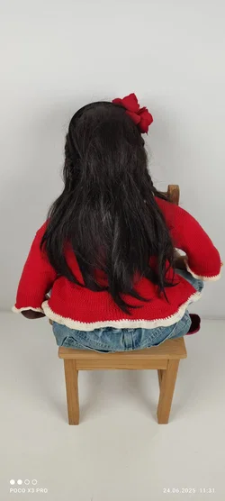 Künstlerpuppe, Christine Orange Porzellanpuppe "Maddy" – Vorschau 3