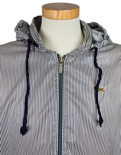 LACOSTE Vintage Herren Jacke, marine/weiß - Gr. L - Made in France  - Bild 5