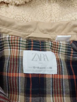 Zara Kinder Mantel beige Gr. 86 - Bild 3