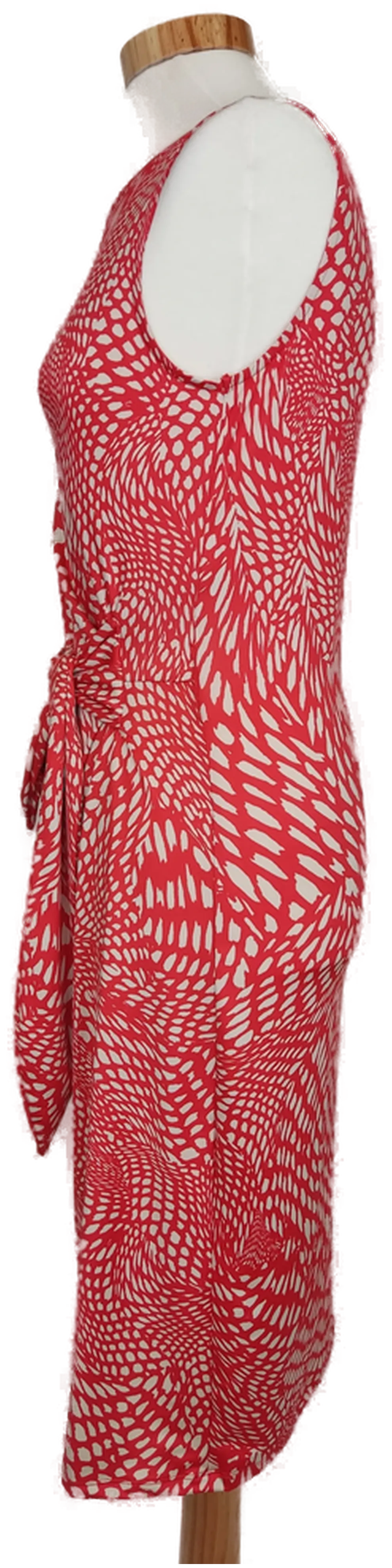 Esprit Damen Kleid rot/weiß gemustert - S/36 – Bild 3