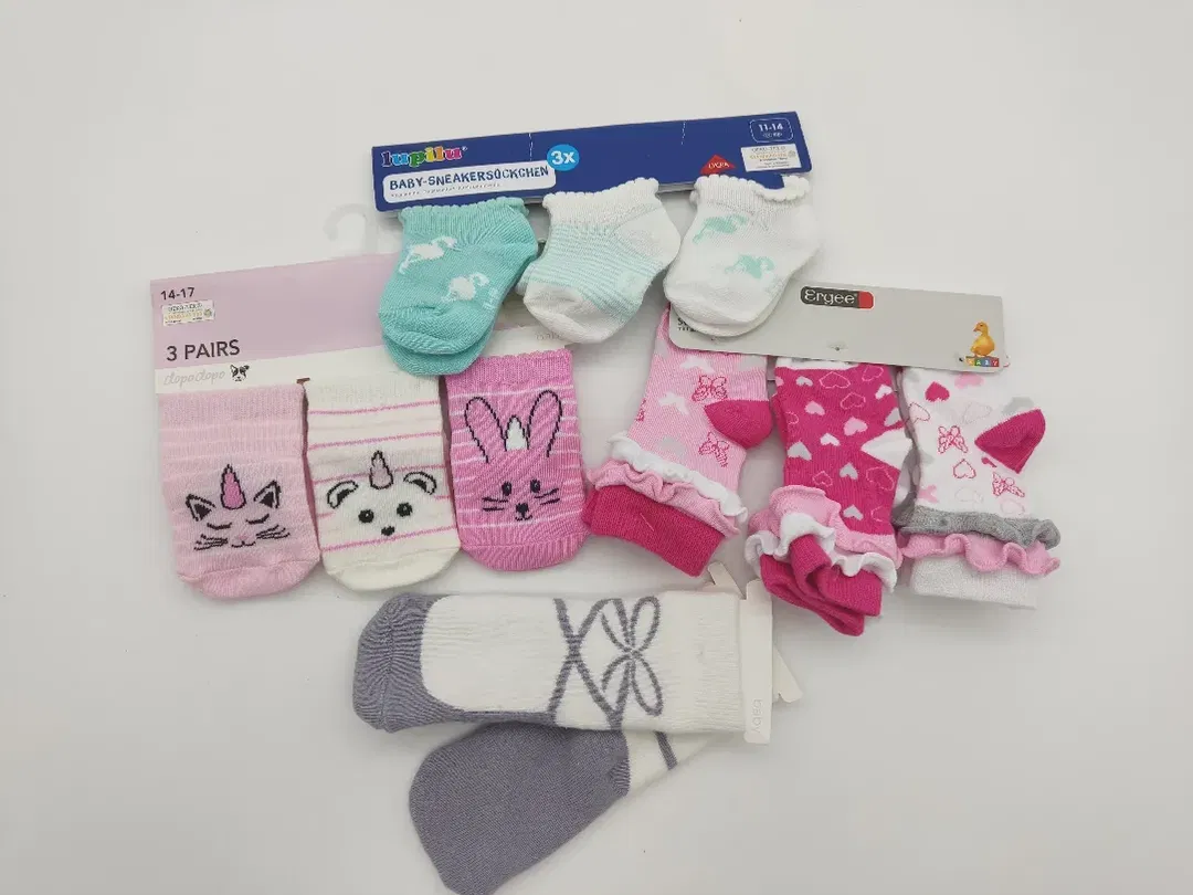 Mädchen Socken Set Mehrfarbig - 74/80 - Bild 1