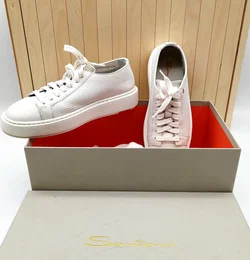 Santiano Sneaker Weiß Leder, Gr. 35 | Wie Neu